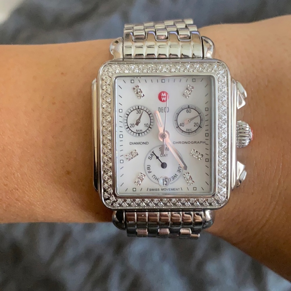 Michele Diamond Deco Watch 33mm